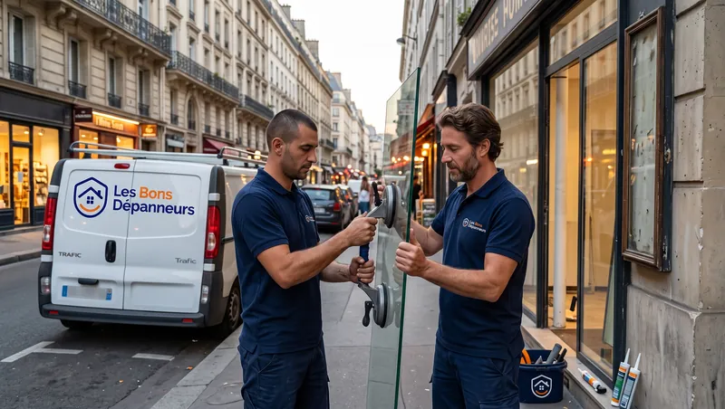 Vitrier Les Bons Dépanneurs — Vitrine en Île-de-France (intervention 24h/24, devis gratuit)
